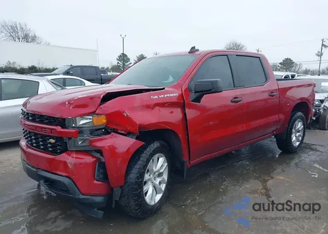 2020 Chevrolet Silverado 1500 2Wd Short Bed Custom из США, поврежденный, VIN 1GCPWBEH8LZ211972